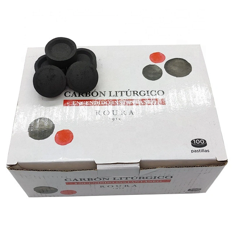HQRM4001 HongQiang Ignition Fast Bamboo Hookah Round Charcoal