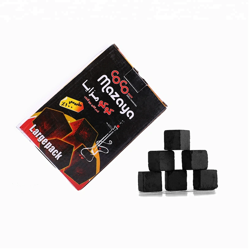 Hongqiang low ash coconut cube shisha charcoal for hookah