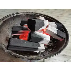 HQBQ0002 Hongqiang long burning time wholesale China manufacturer hexagonal bbq compressed charcoal