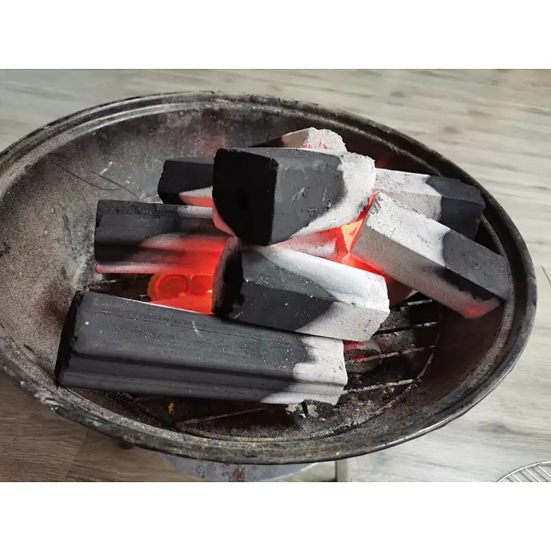 HQBQ0002 Hongqiang long burning time wholesale China manufacturer hexagonal bbq compressed charcoal