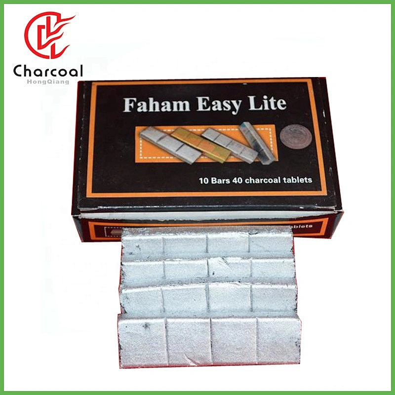 Hongqiang China supplier Low ashsilver charcoal tablet for incense