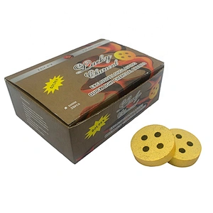 HQRM5020HongQiang Easy Ignition Natural Wood Tasteless Hookah Round Charcoal Tablets