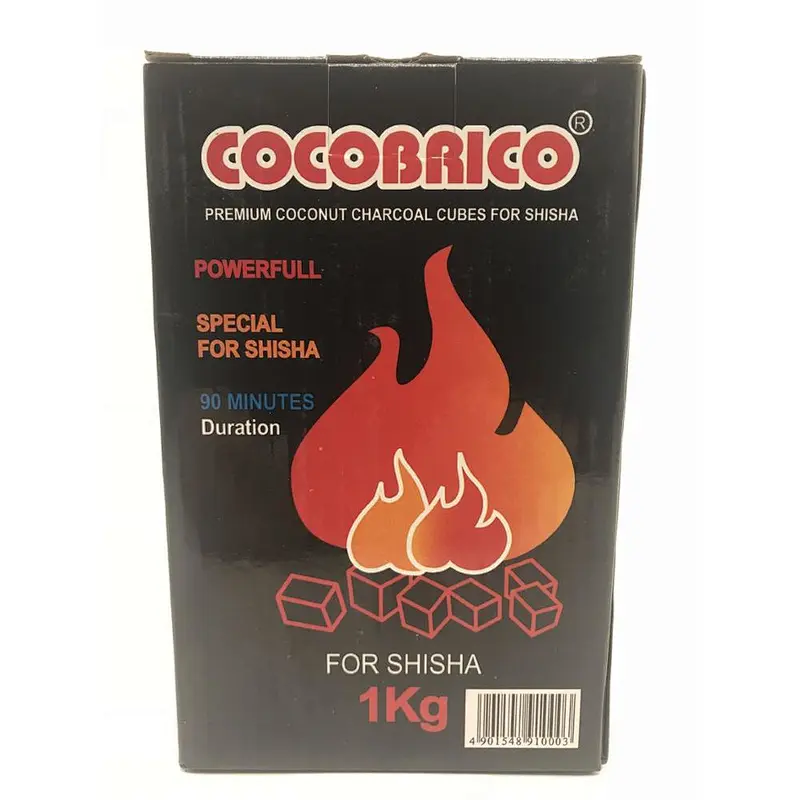 Natural coconut shell cube charcoal for shisha
