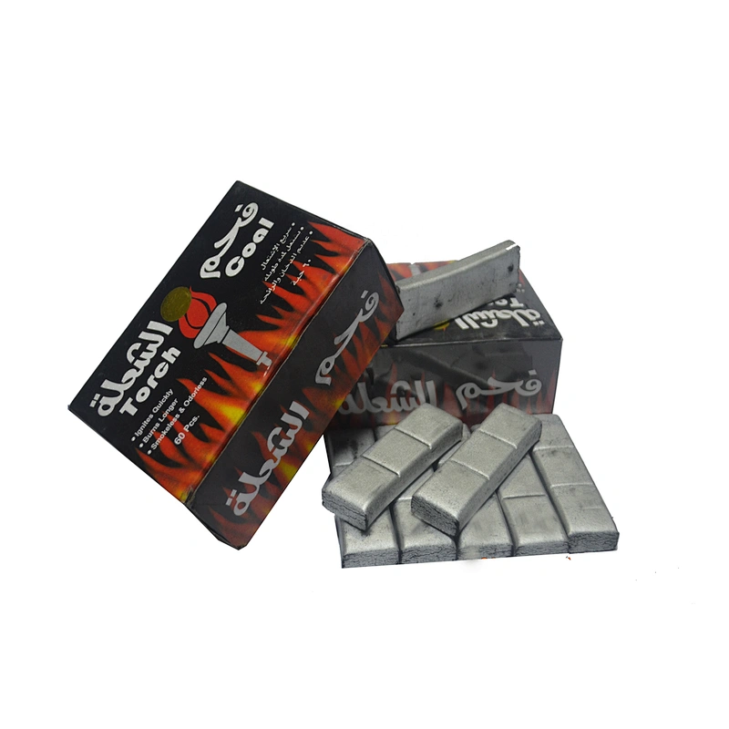 HQHS0060 HongQiang Smokeless Bamboo Silver Hookah Incense Charcoal