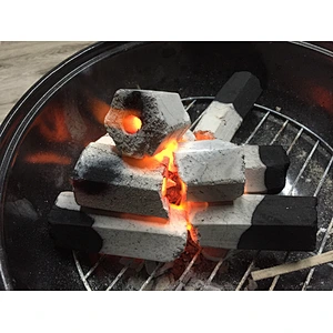 HQBQ0002 Hong Qiang White Ash Bamboo Square BBQ Heating Food Charcoal