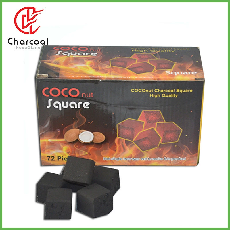 Hong Qiang New design 1.5cm shisha hookah coco nara cube charcoal