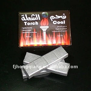 Popular sliver bamboo shisha charcoal torch coal /somkers coal