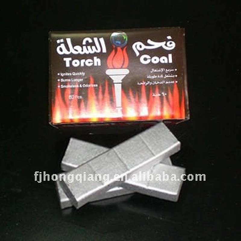 Popular sliver bamboo shisha charcoal torch coal /somkers coal