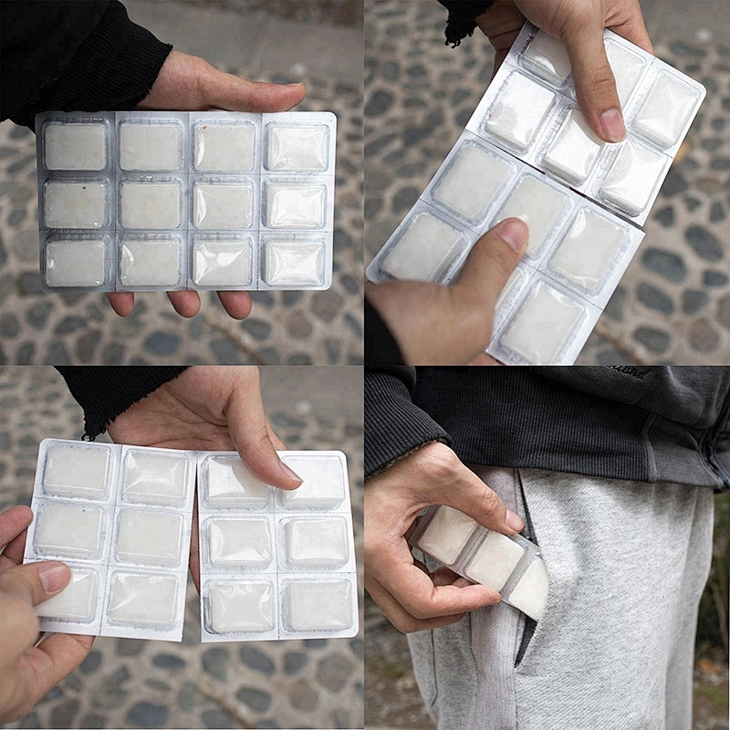 HQS-024 Hongqiang Hexamine Solid Fuel Fire Lighter white solid fuel for camping Fire Starter