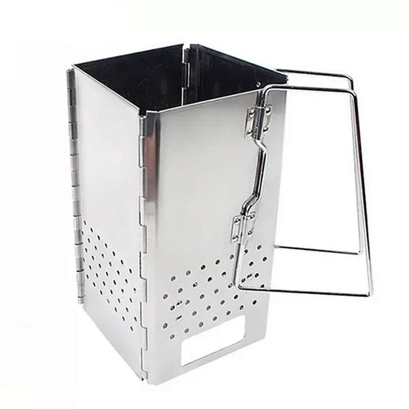 HongQiang Stainless Steel Mini Portable Folding Foldable Charcoal BBQ Barbecue Grill for Outdoor Camping