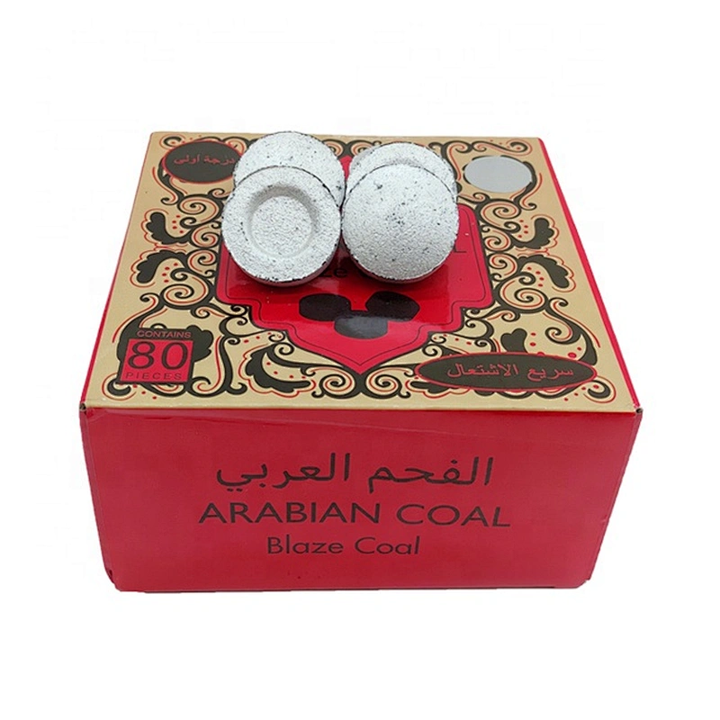 HQRM3380 HongQiang China factory Competitive price hookah instant round charcoal