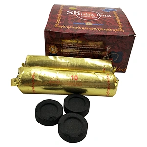 HongQiang  bamboo Quick ignite round hookah charcoal