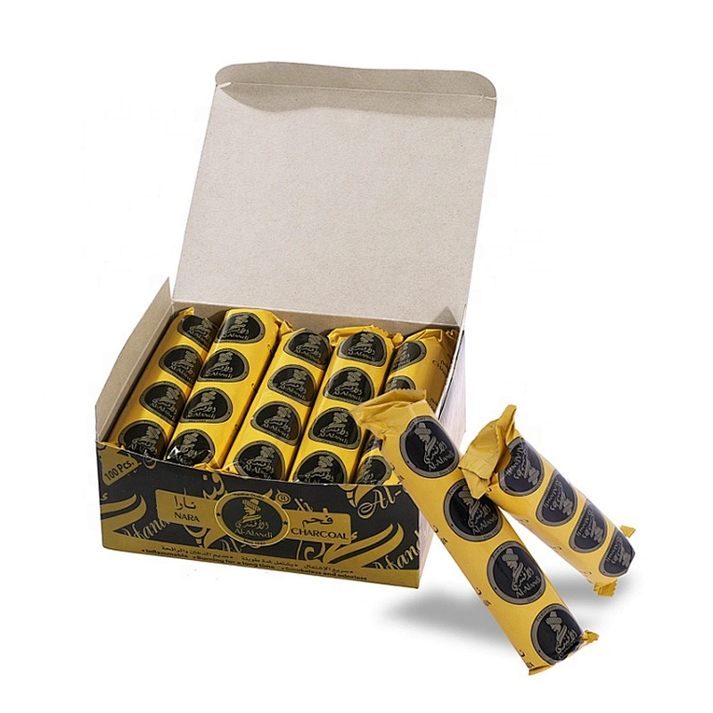 HQRM3501 HongQiang Incense Charcoal Quick Burning Hookah Round Charcoal for Sale