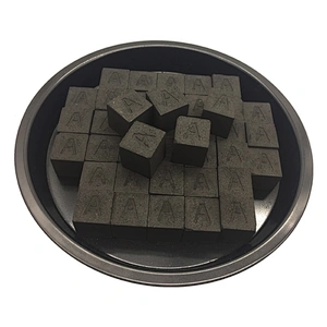 HQHC0025 HongQiang China factory coconut shell coal cubes royal shisha round charcoal