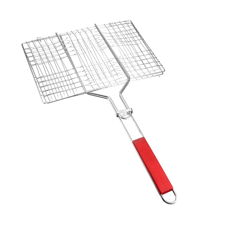 HQBG-02 Hongqiang Wholesale China Iron BBQ Outdoor Tool portable Barbecue Basket grill