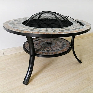 HongQiang Outdoor high-grade iron Mosaic grill table stove