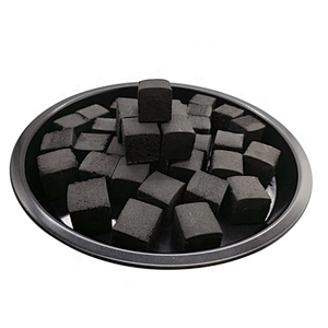 HQHC0025 HongQiang Hot Selling Low ash coconut shell cube charcoal Square coal Cocobrico for Shisha hookah