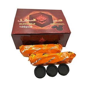 HQRM3301 Hong Qiang Grohandel Fast Light Runde Shisha Charcoal fur Weihrauch