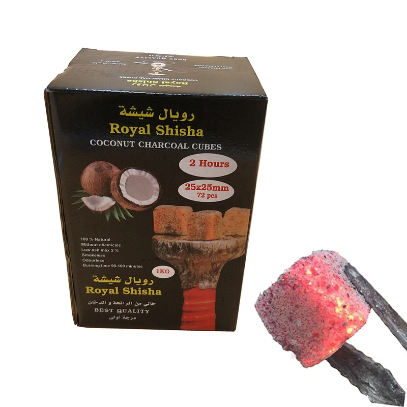 HQHC0025 HongQiang Coconut Shell Shisha Hookah Cube Charcoal Barhook Charcoal