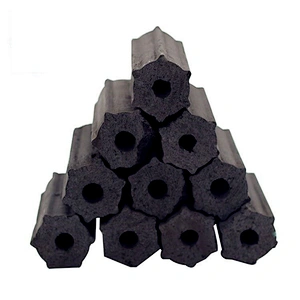 HQBQ0002 Hongqiang long burning time wholesale China manufacturer hexagonal bbq compressed charcoal