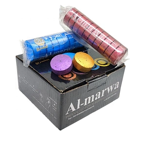 HQRM3380 HongQiang Quick Burning Wholesale Smokeless Colorful Charcoal Fast Burning Round Charcoal