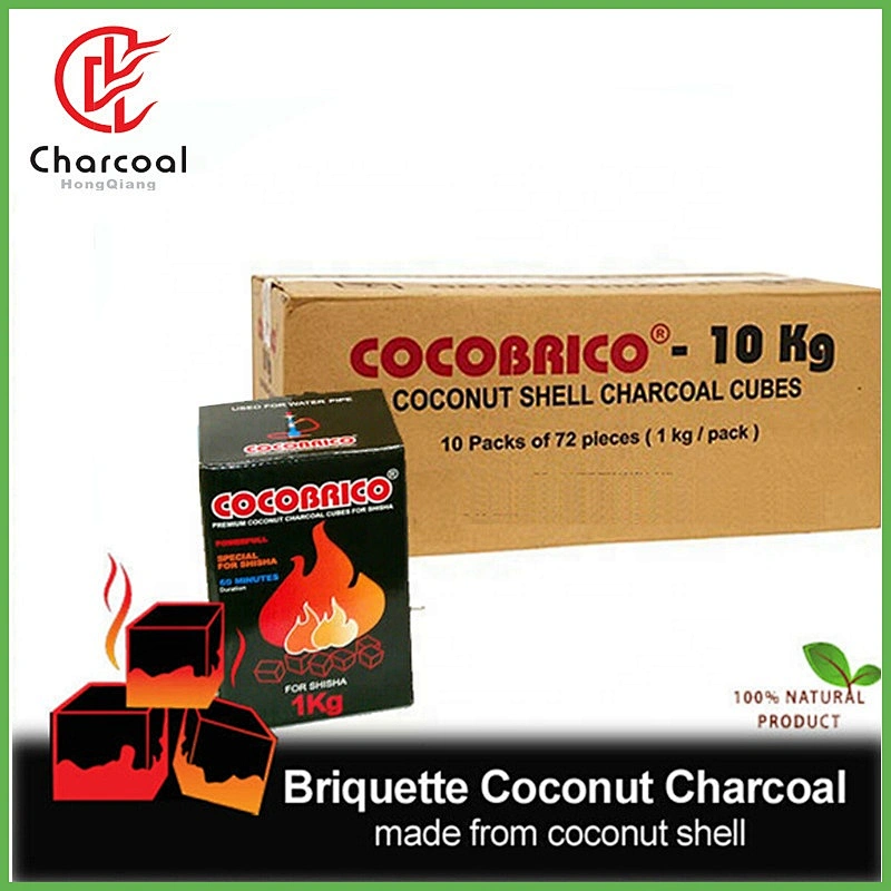 HQHC0022 Hongqiang Hot Selling Coconut cube charcoal for Hookah Cube Shisha Charcoal