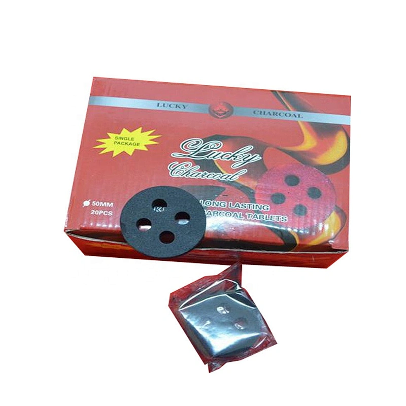 Hongqiang hot sale 50mm  4 holes round charcoal for UAE market