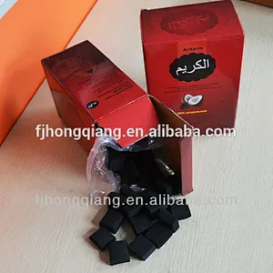 HongQiang High value coconut shell cube charcoal for shisha/bbq
