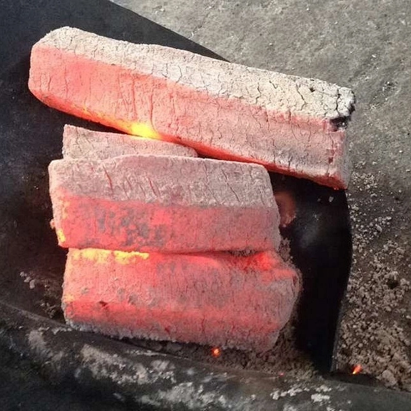 HQBQ0006 HongQiang Smokeless Sawdust Hexagonal Briquette Charcoal Barbeque Charcoal