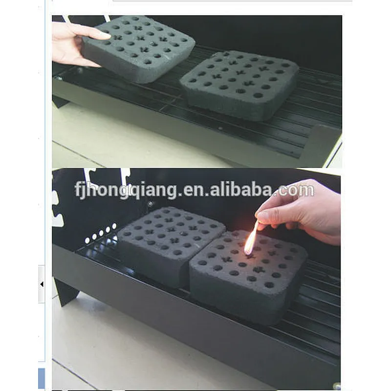 HongQiang Portable Square Coconut Honeycomb Charcoal for Sale