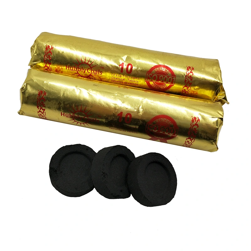 Hongqiang cheap free sample hardwood african round bulk hookah charcoal on sale