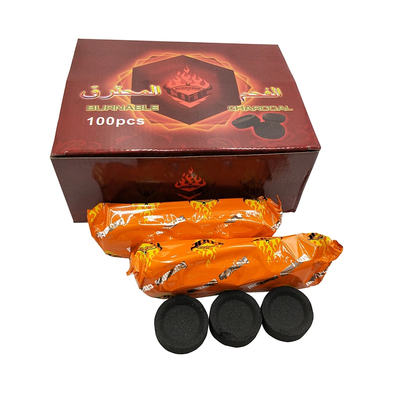 Hong Qiang Instant Ignite Round Shisha Hookah Charcoal