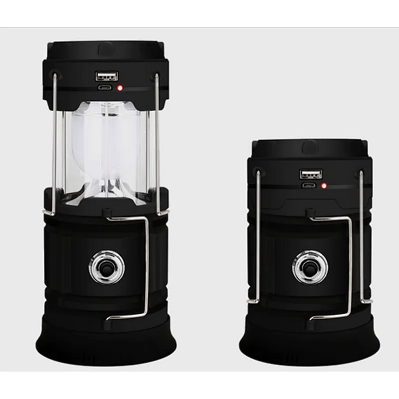 Portable Tent Lantern Emergency Lamp Outdoor LED Flame Camping Light