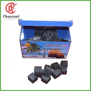HongQiang 100% pure coconut shell cocobrico cube charcoal