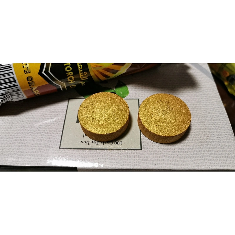 HQRM3380 HongQiang Quick Burning Golden Torch Incense Bamboo Charcoal Tablet