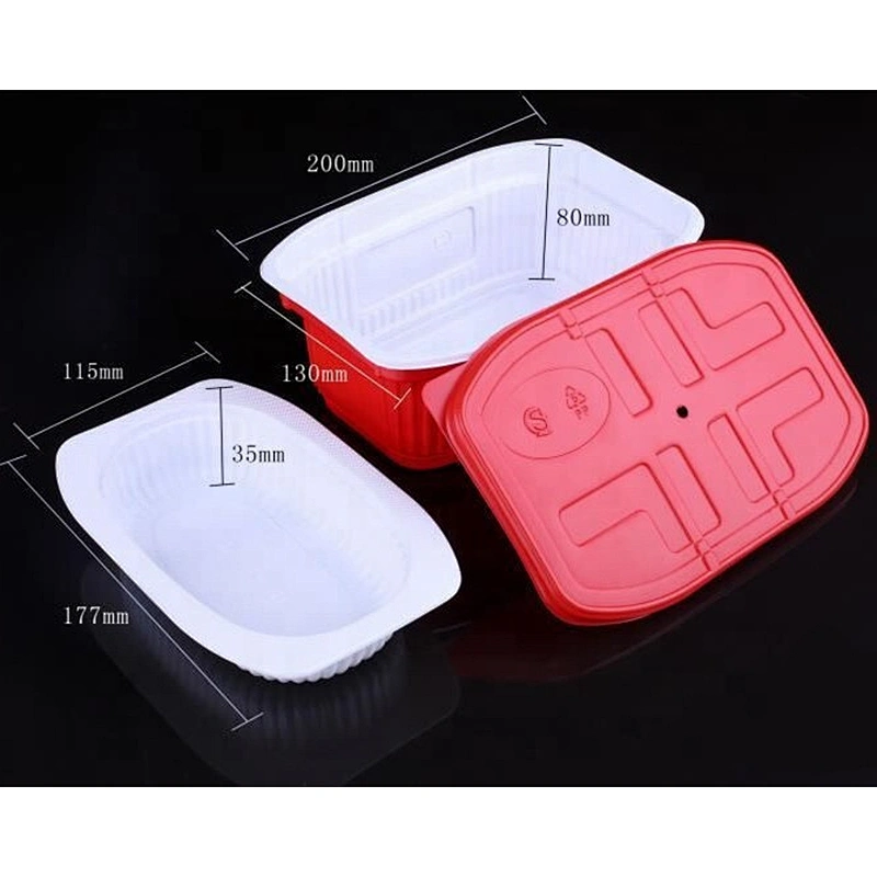 HQFC Hot Selling PP Plastic Disposable Take Away Food Container Heating meal