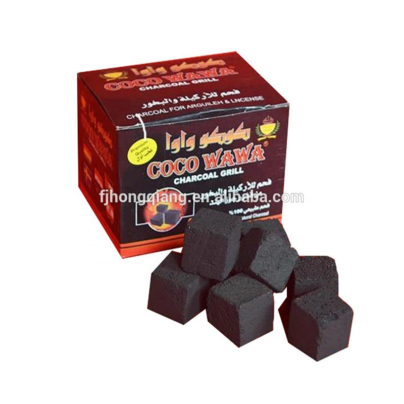 Hongqiang Factory Offer Coconut Shell Cube Charcoal For Hookah