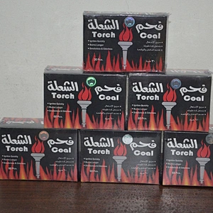 HQHS0060 Hong Qiang white ash smokeless bamboo silver shisha hookah charcoal for sale
