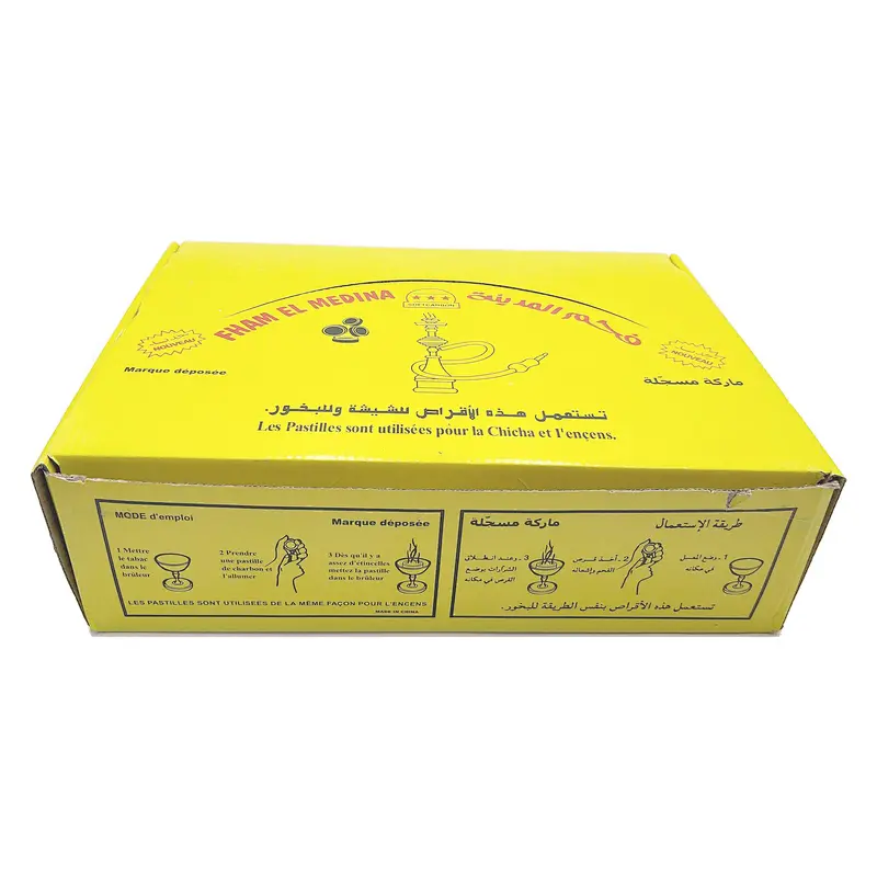 Hongqiang Small size smokeless shisha hookah round charcoal