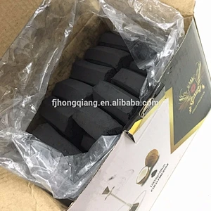 Hong Qiang long burning time hexagonal finger shisha charcoal