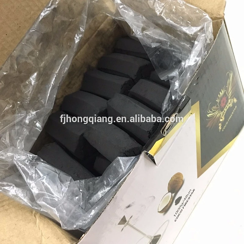 Hong Qiang long burning time hexagonal finger shisha charcoal