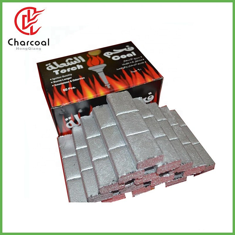 HQHS0030 HongQiang sliver shisha charcoal bamboo charcoal magic coal Troch coal
