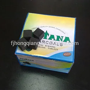 Hong Qiang high quantity free sample low ash 2.5cm coco cube charcoal