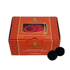 HQRM3301 HongQiang Pure fruit Wood Al Fakher Dubai Round Charcoal for Shisha