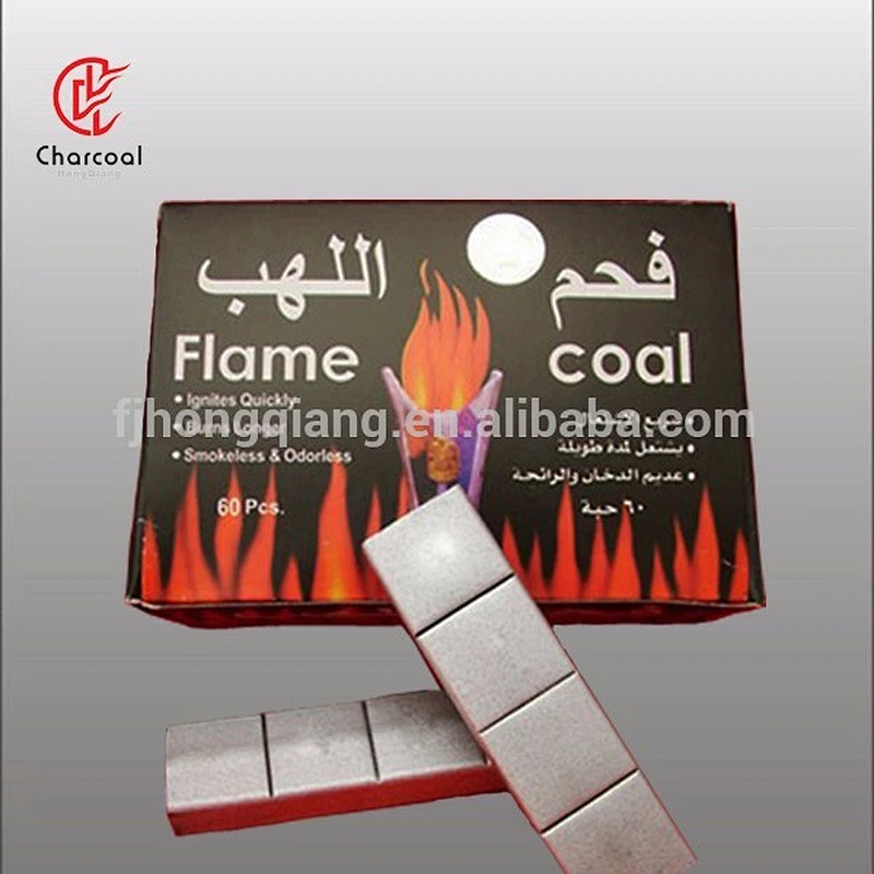 HongQiang smokeless instant light hookah bamboo silver charcoal