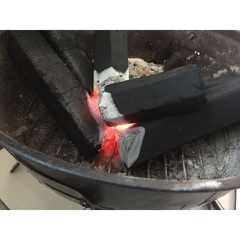 HQBQ0002 Hong Qiang Smokeless Bamboo Squarel Barbecue BBQ Charcoal for Restaurant