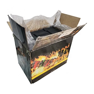 HQBQ0002 HongQiang White Ash Bamboo Square BBQ  Barbecue Heating Food Charcoal