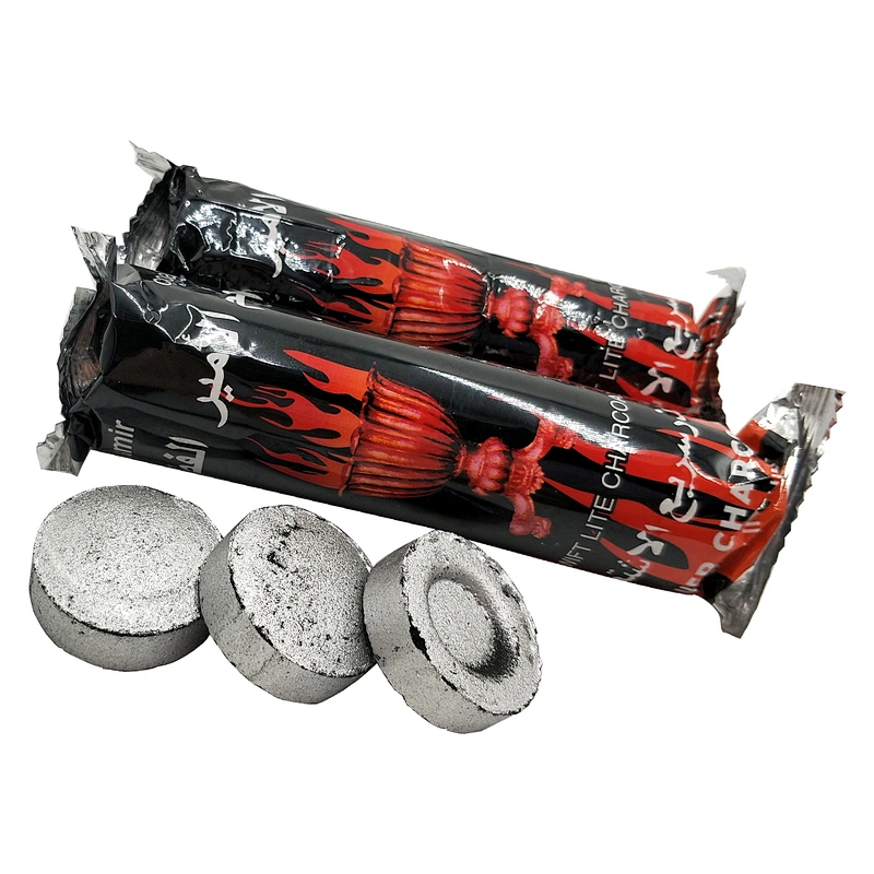 HQRM3301 HongQiang torch silver tab pakistan hookah round charcoal for hookah coco