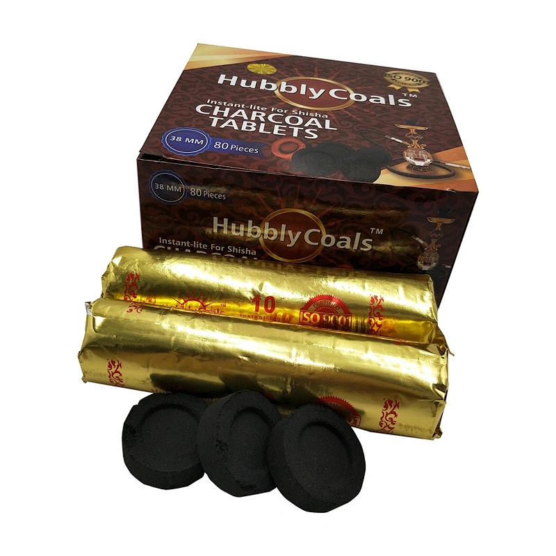 HQRM3801 Wholesale Quick Light Round Hookah Charcoal Fruit Wood Charcoal for Shisha