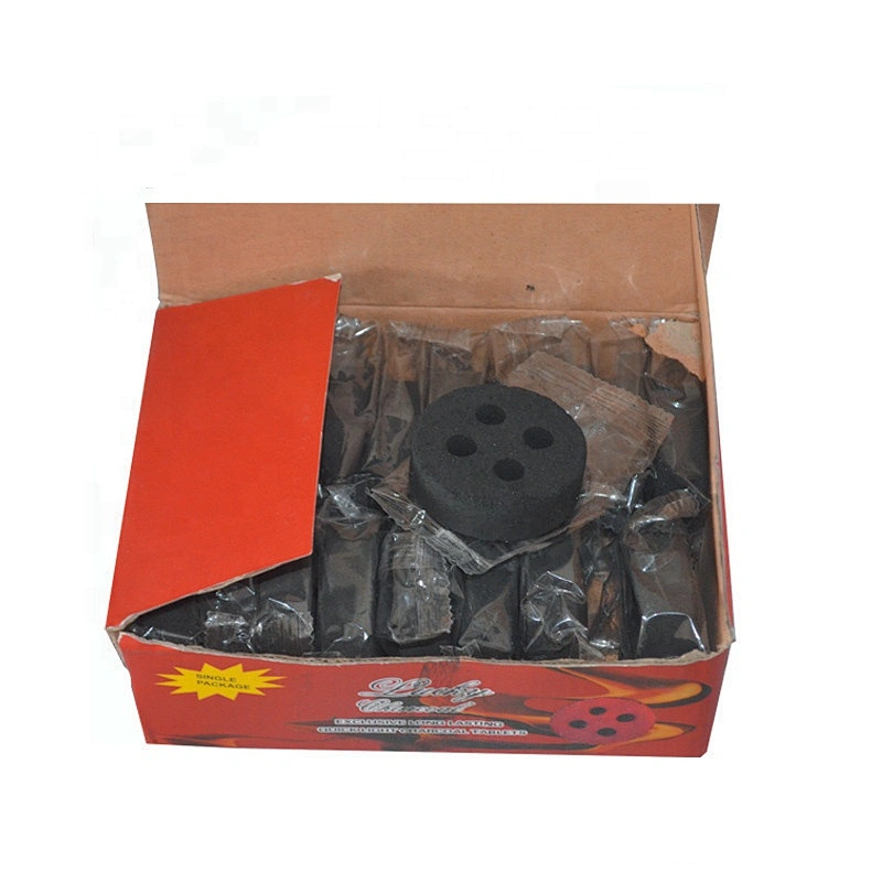 HQRM5020 Hong Qiang Quick Ignited Round 50mm Shisha Incense Charcoal